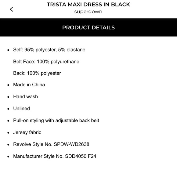 Revolve Superdown Trista Maxi Dress in Black - Picture 9 of 10